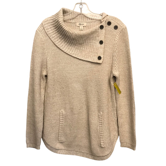 Sweater By Style And Company In Tan, Size:S