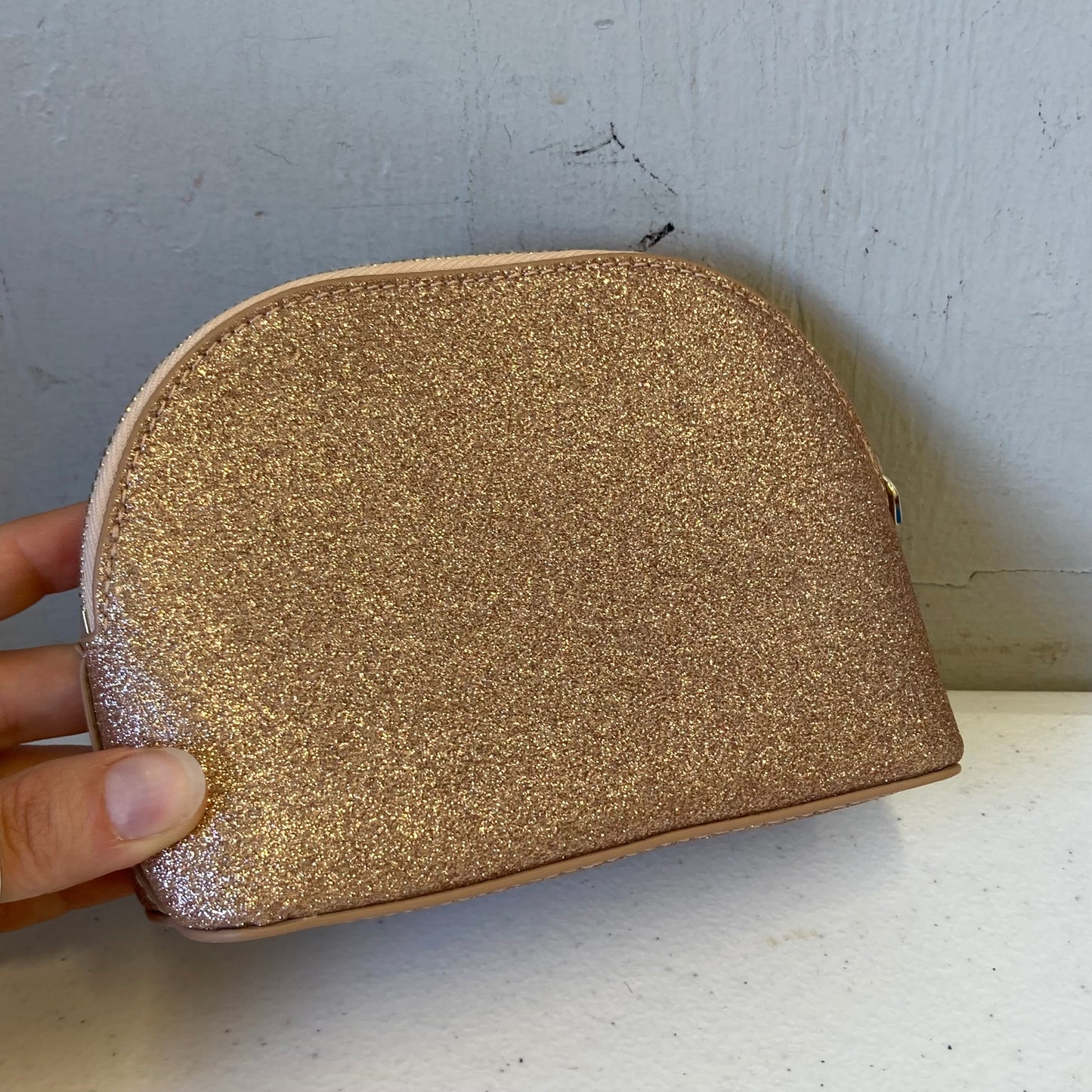 Makeup Bag Designer By Kate Spade In Gold, Size:Small