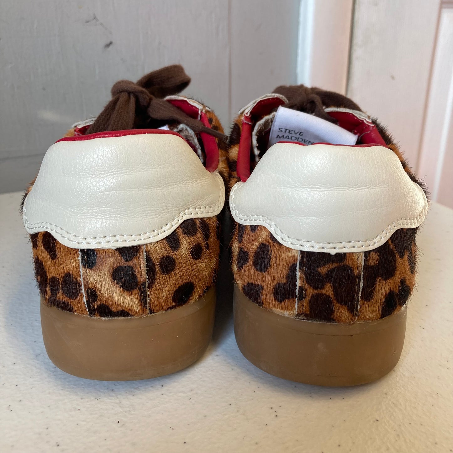 Shoes Sneakers By Steve Madden In Animal Print, Size:7.5