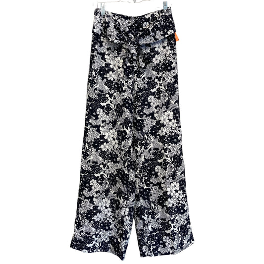 Pants Wide Leg By Ann Taylor In Blue & White, Size:0