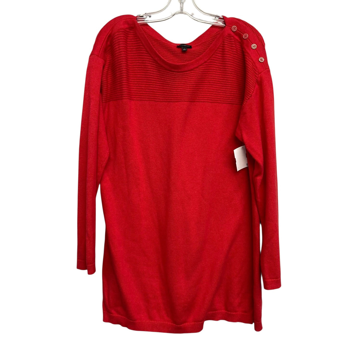 Sweater By Talbots In Red, Size:L