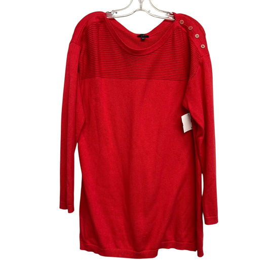 Sweater By Talbots In Red, Size:L