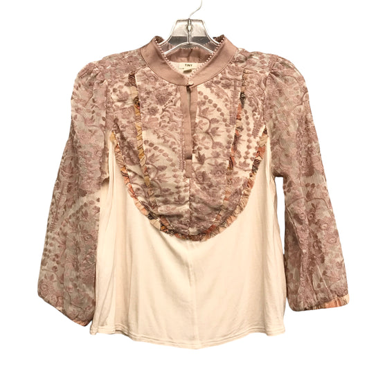 Top 3/4 Sleeve By Tiny In Pink, Size:S