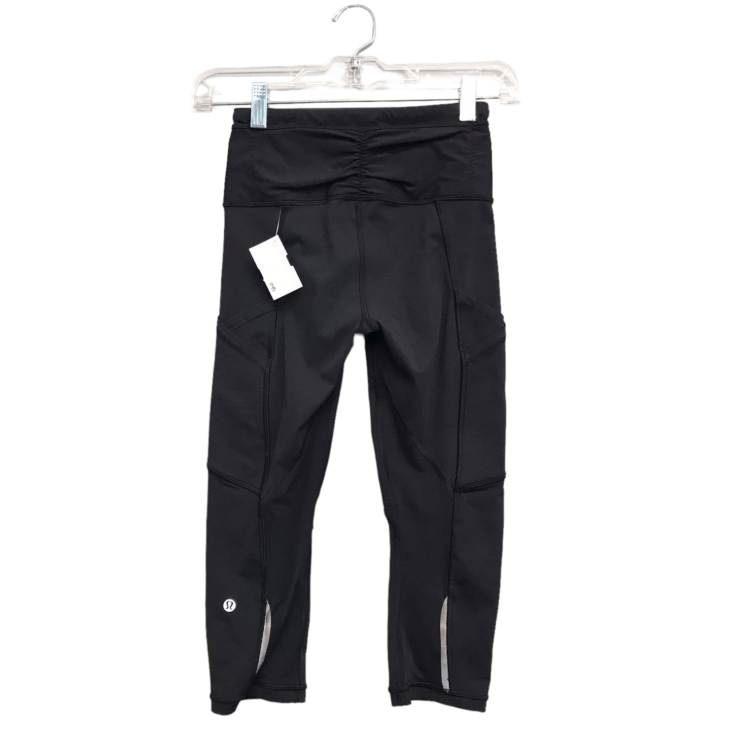 BLACK ATHLETIC CAPRIS by LULULEMON Size:XS