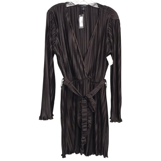 Romper Party Short By Boohoo Boutique In Brown, Size:L