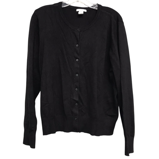 Sweater Cardigan By H&M In Black, Size:Xl
