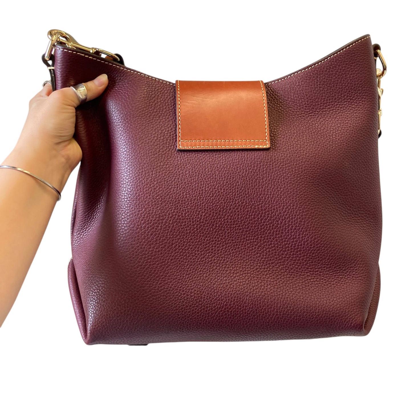 Handbag Designer By Dooney And Bourke In Maroon, Size:Large