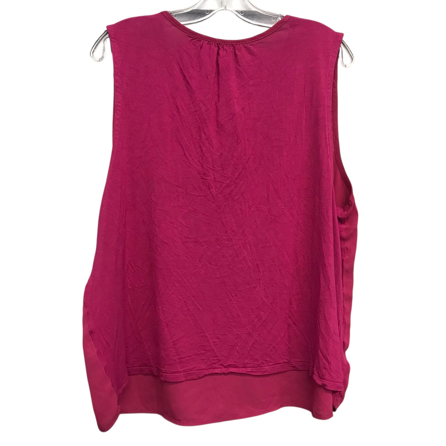 Top Sleeveless By Loft In Pink, Size:Xl