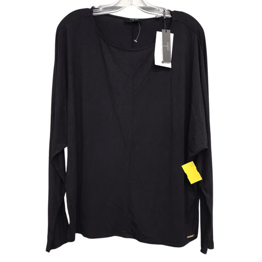 Top Ls By Tahari In Black, Size:Xl