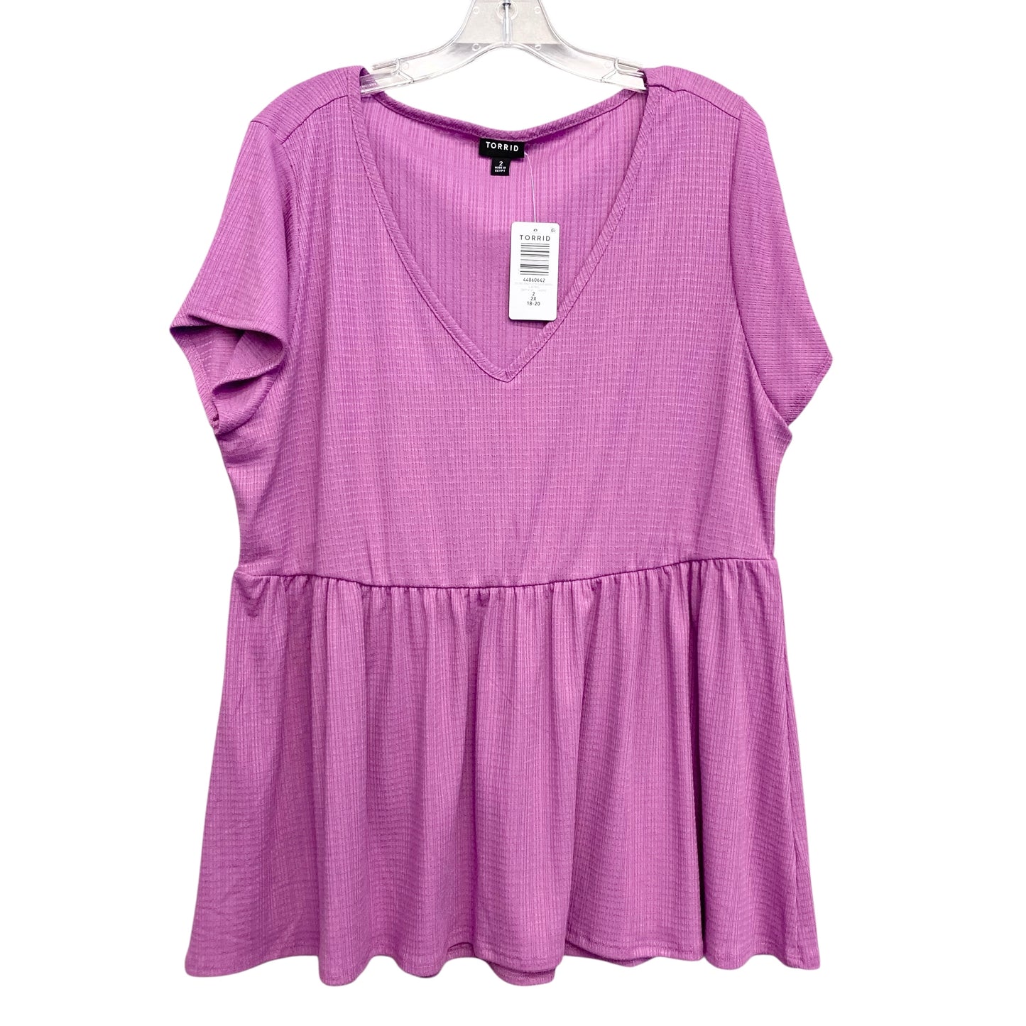 Top Ss Basic By Torrid In Purple, Size:2X