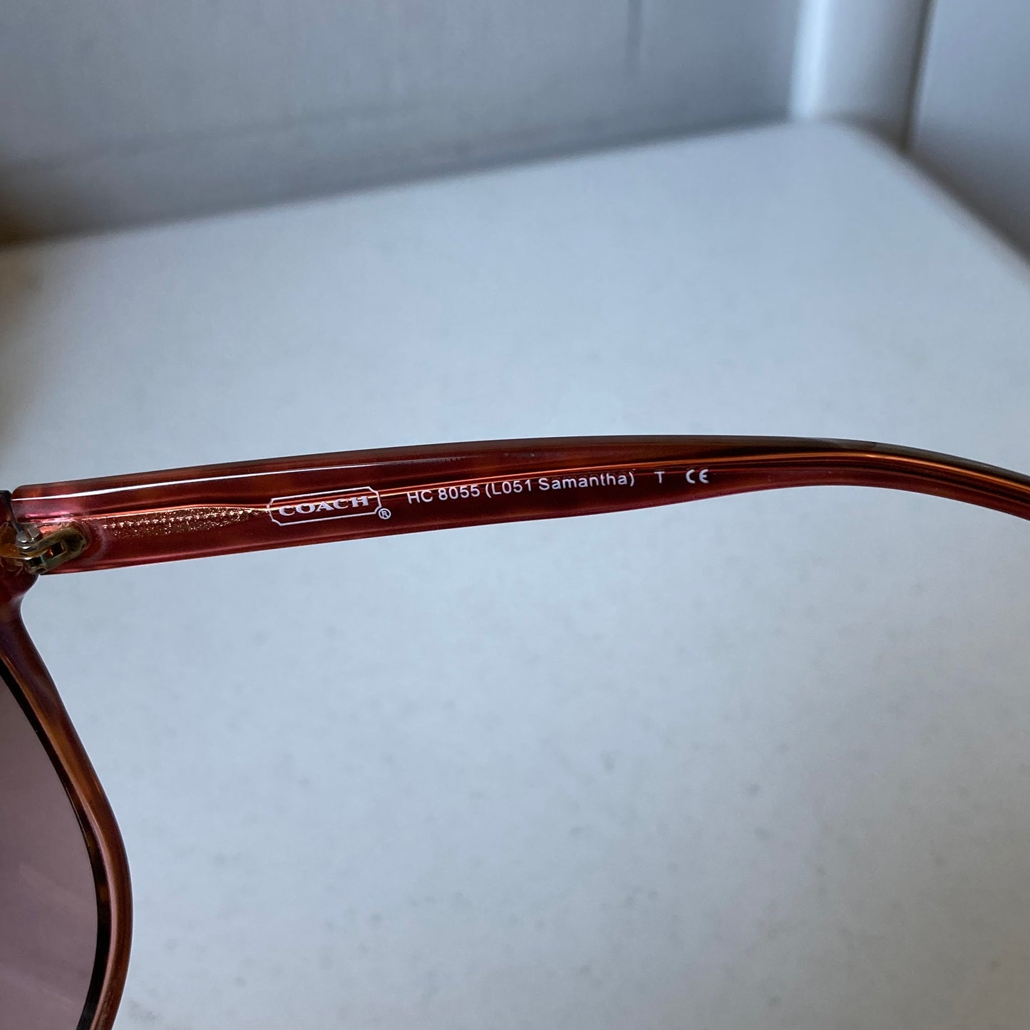 Sunglasses Designer By Coach In Brown