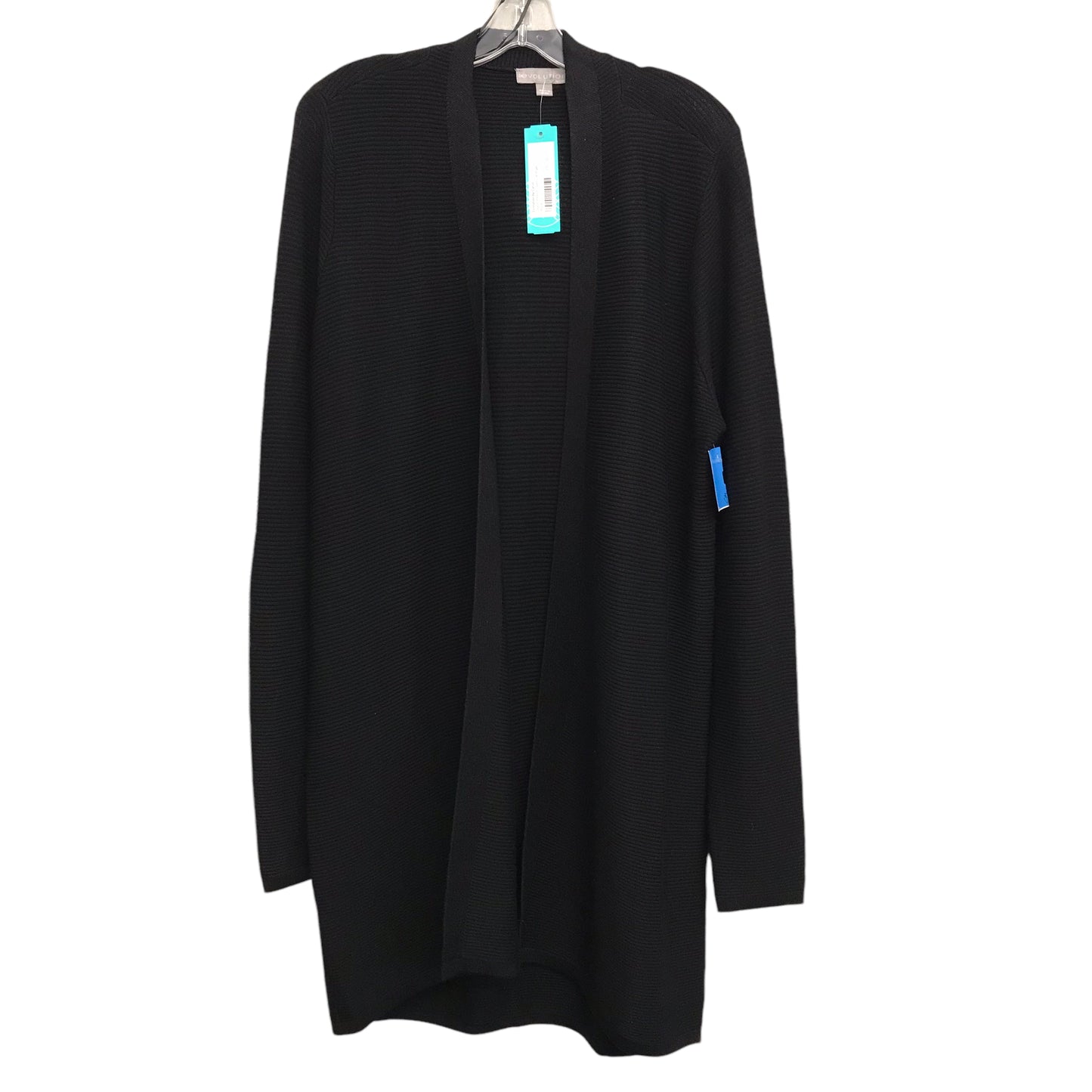 Sweater Cardigan By Evolution In Black, Size:L