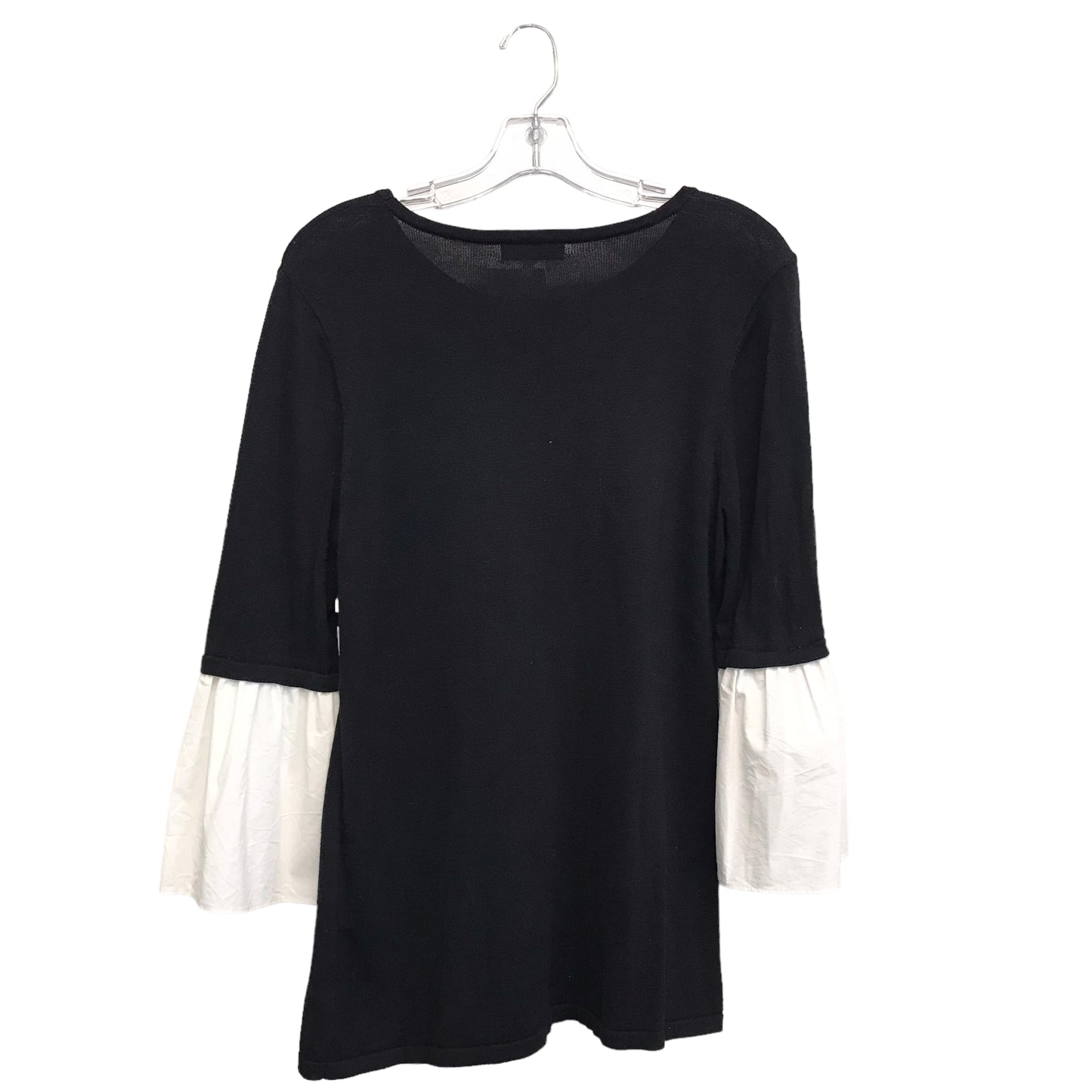 BLACK & WHITE TOP 3/4 SLEEVE by CALVIN KLEIN Size:M