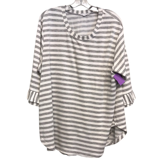 Top Ls By Jane And Delancey In Striped Pattern, Size:1X