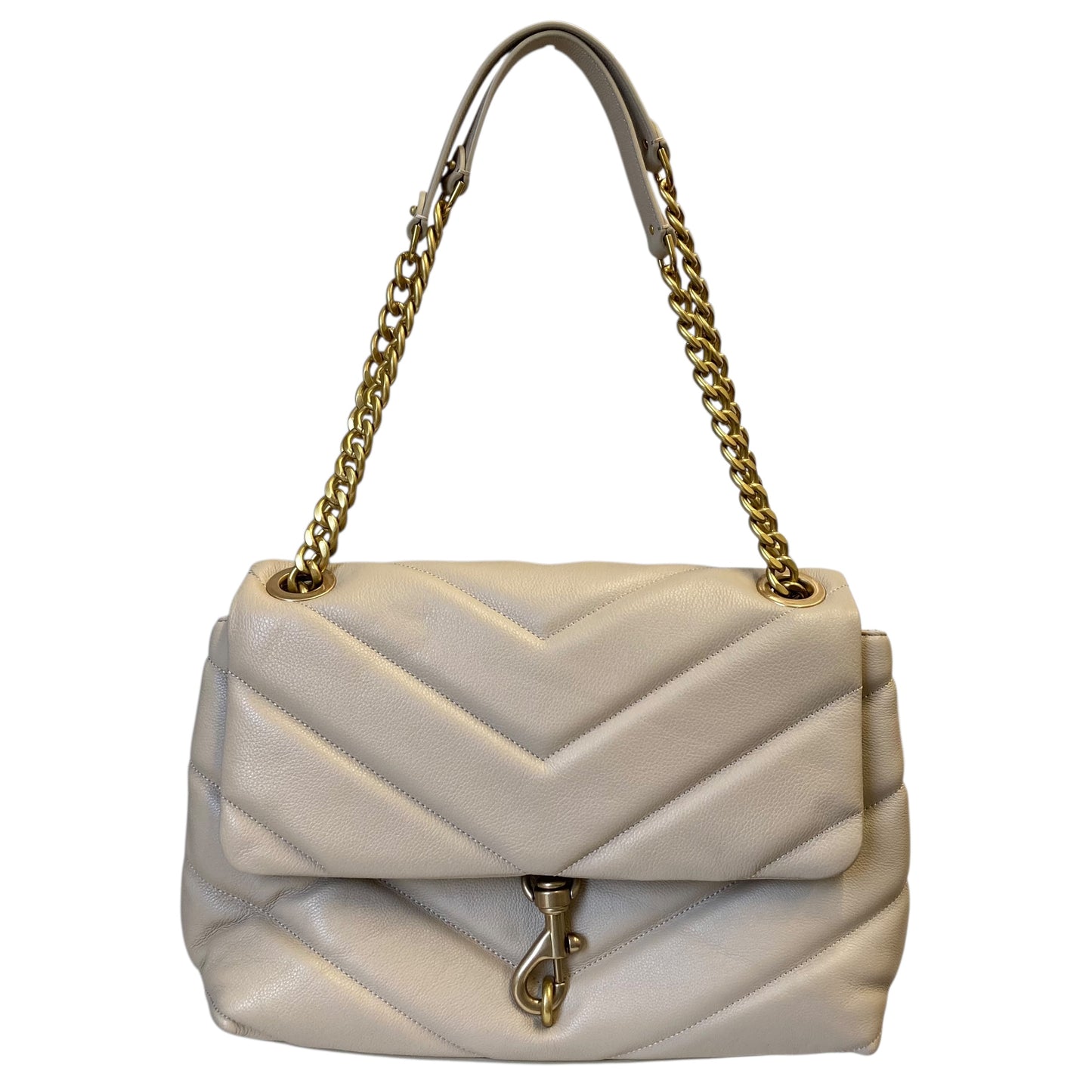 Handbag Designer By Rebecca Minkoff In Beige, Size:Large