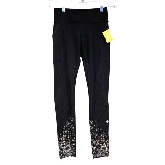 Athletic Leggings By Lululemon In Black, Size:Xs