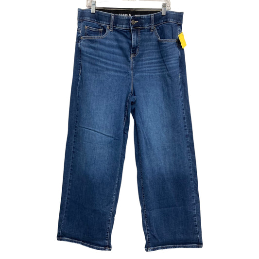 Jeans Wide Leg By Torrid In Blue Denim, Size:16