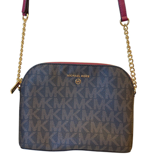 Handbag Designer By Michael Kors In Brown, Size:Small