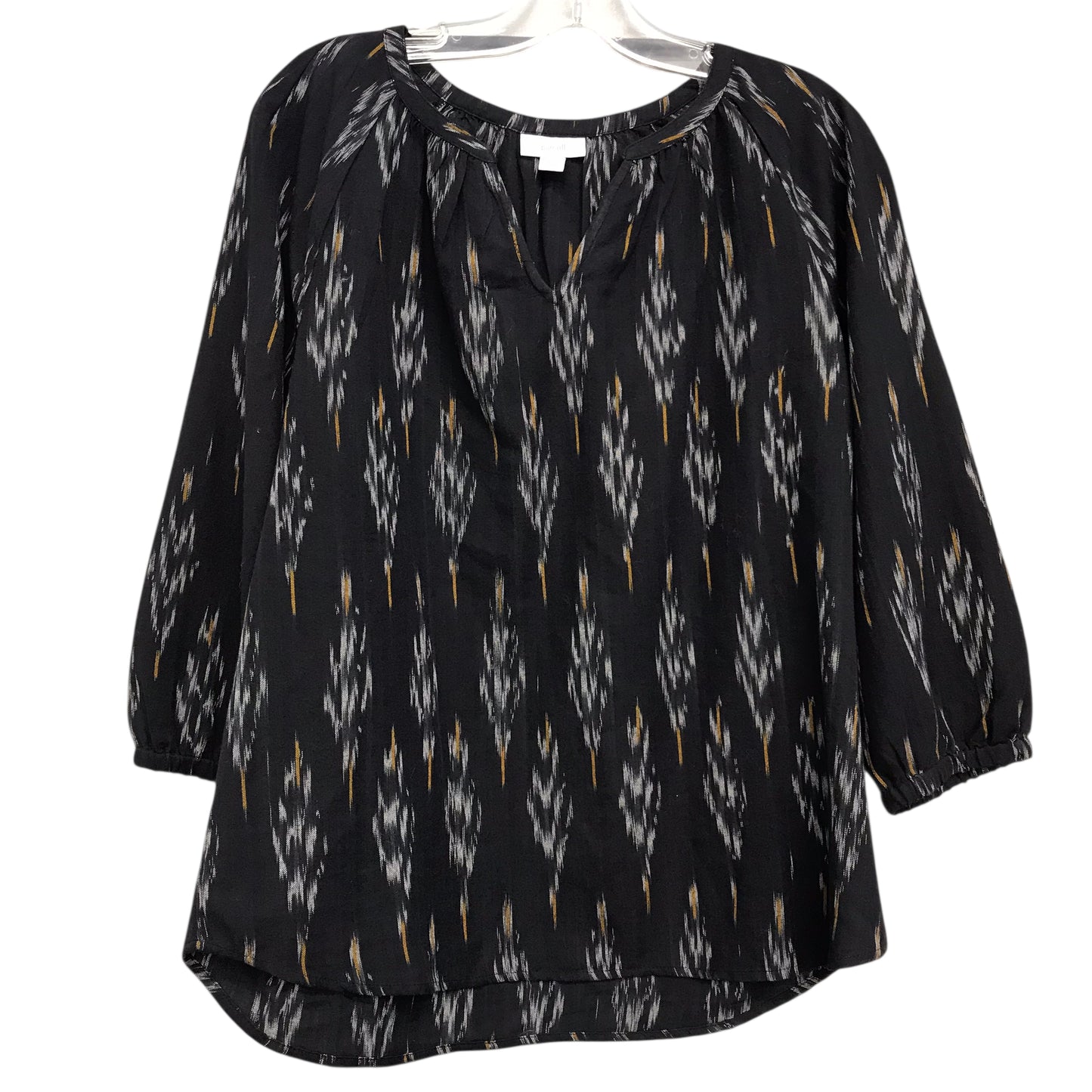 Top 3/4 Sleeve By Pure Jill In Black, Size:S
