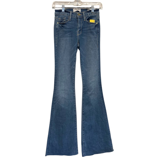 Jeans Flared By Frame In Blue Denim, Size:0