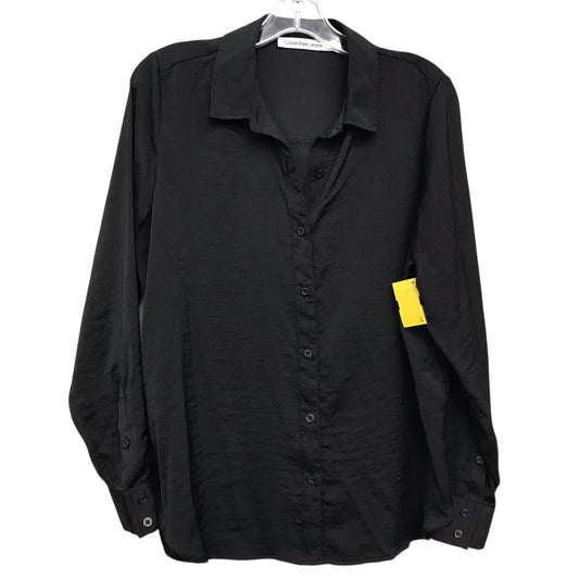 Top Ls By Calvin Klein In Black, Size:M