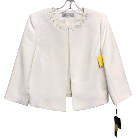 Blazer By Tahari By Arthur Levine In Cream, Size:L