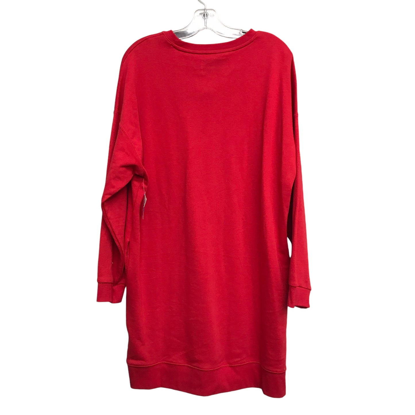 Dress Casual Short By Calvin Klein In Red, Size:L