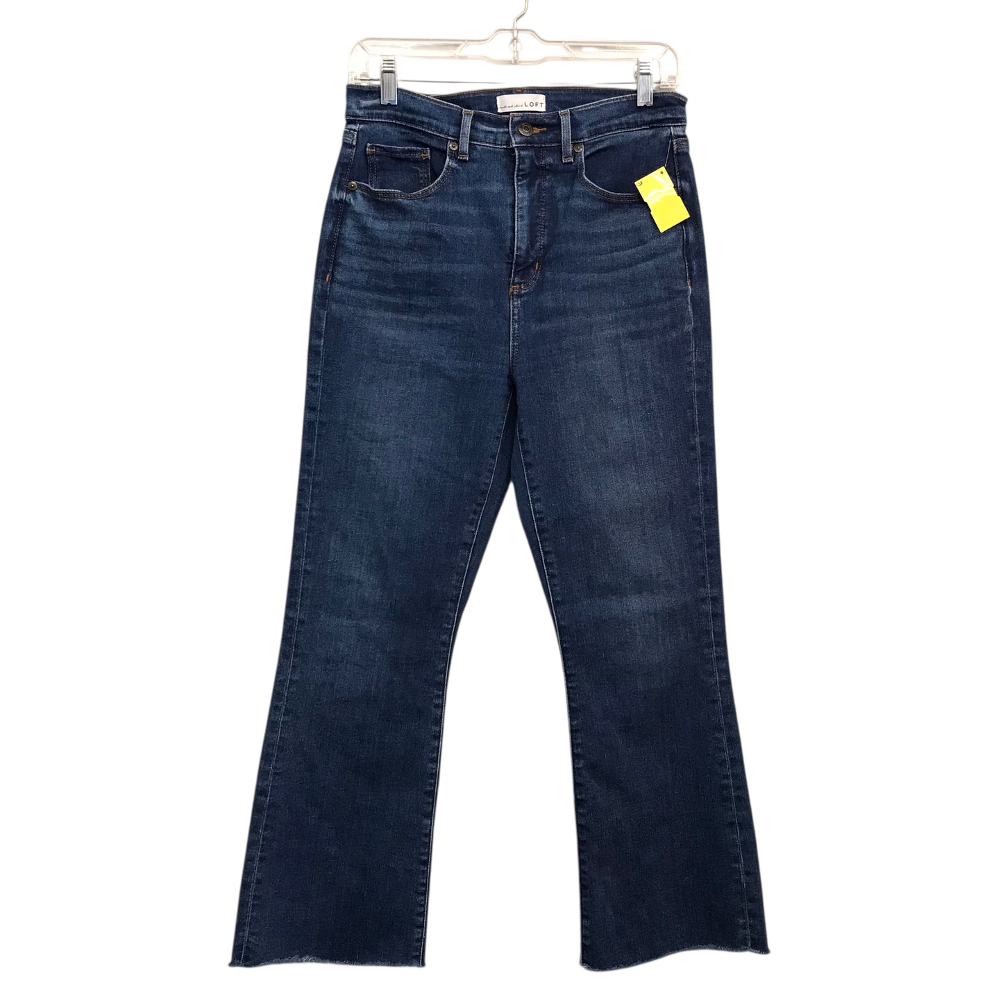 Jeans Cropped By Loft In Blue Denim, Size:8