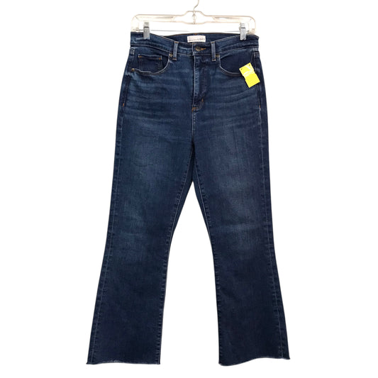 Jeans Cropped By Loft In Blue Denim, Size:8
