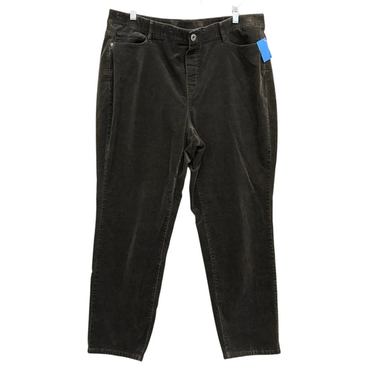 Pants Corduroy By J. Jill In Green, Size:2X