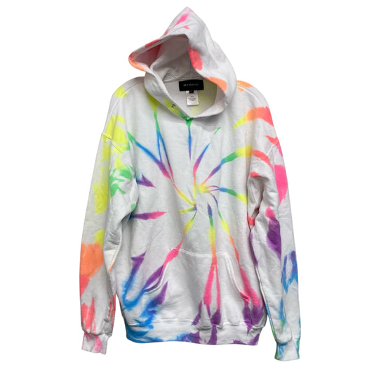 Athletic Sweatshirt Hoodie By Myrrhe In Tie Dye Print, Size:Xl
