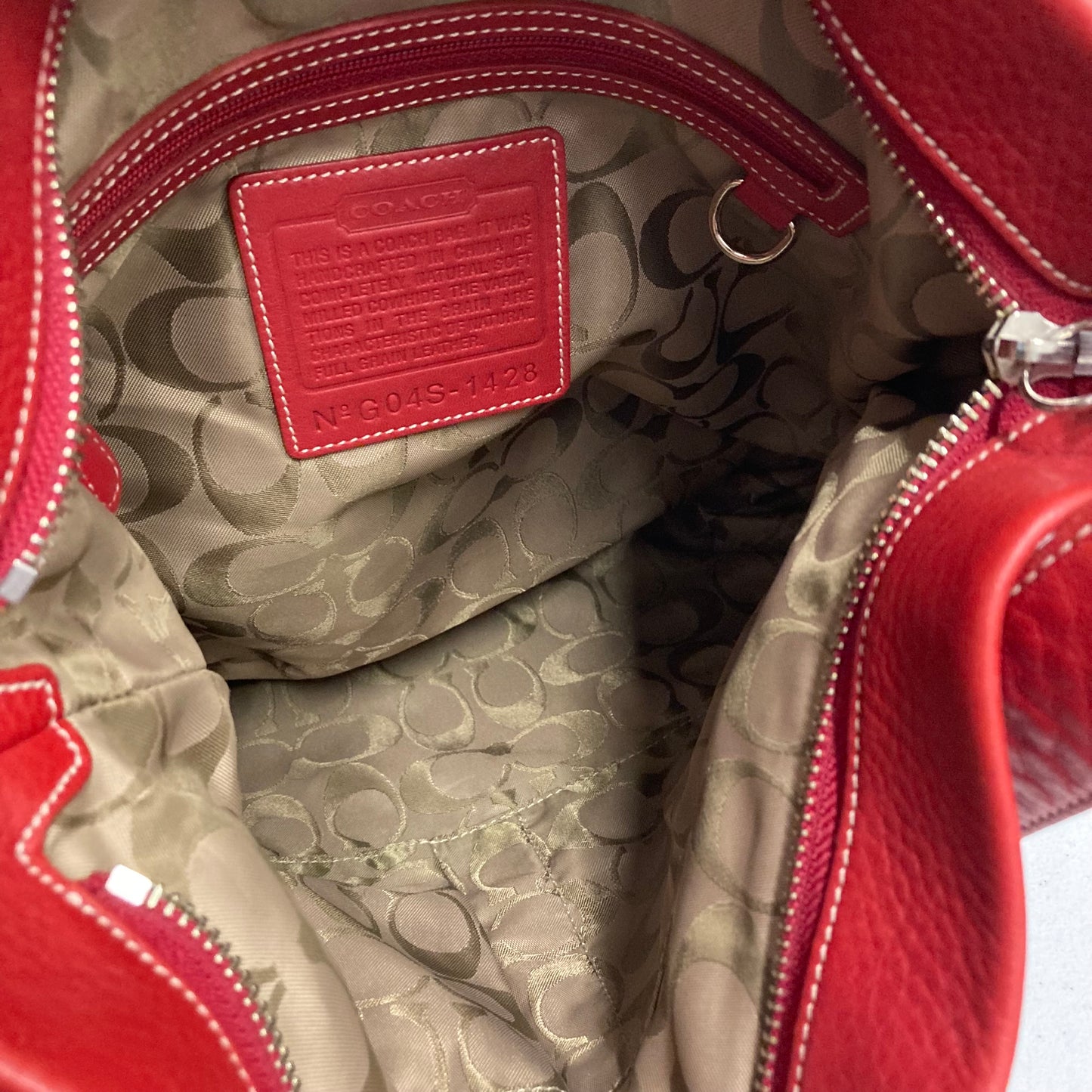 Crossbody Designer By Coach In Red, Size:Medium
