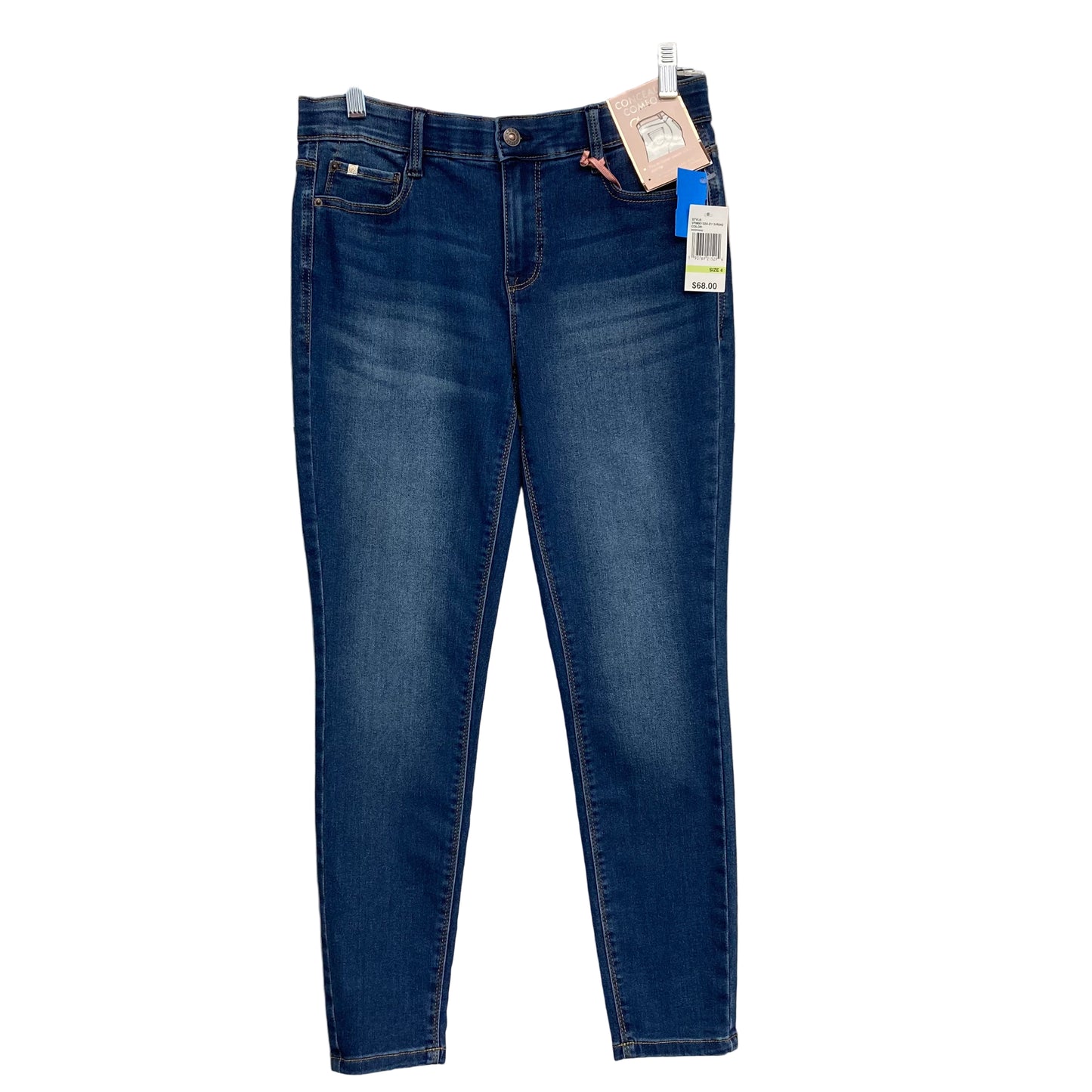 Jeans Skinny By Curve Appeal In Blue Denim, Size:4