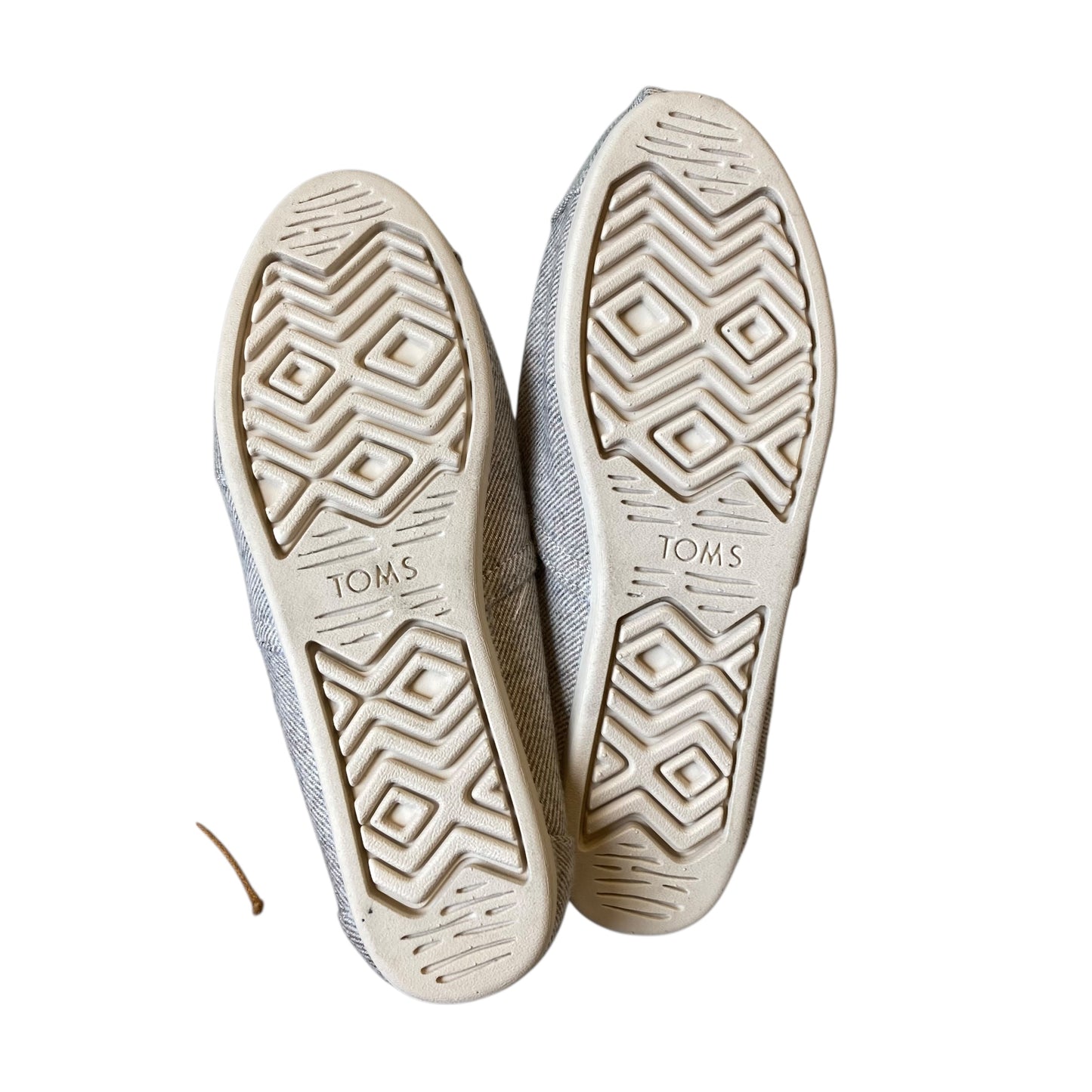 Shoes Flats By Toms In Grey, Size:8