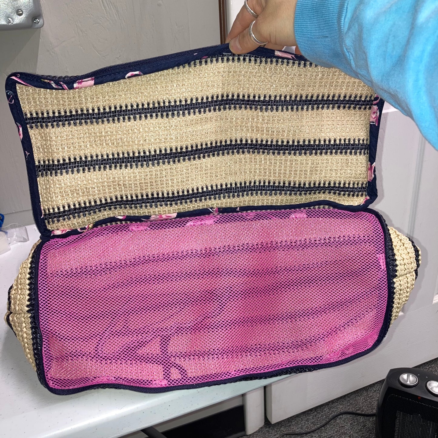 Tote By Vera Bradley In Striped Pattern, Size:Large