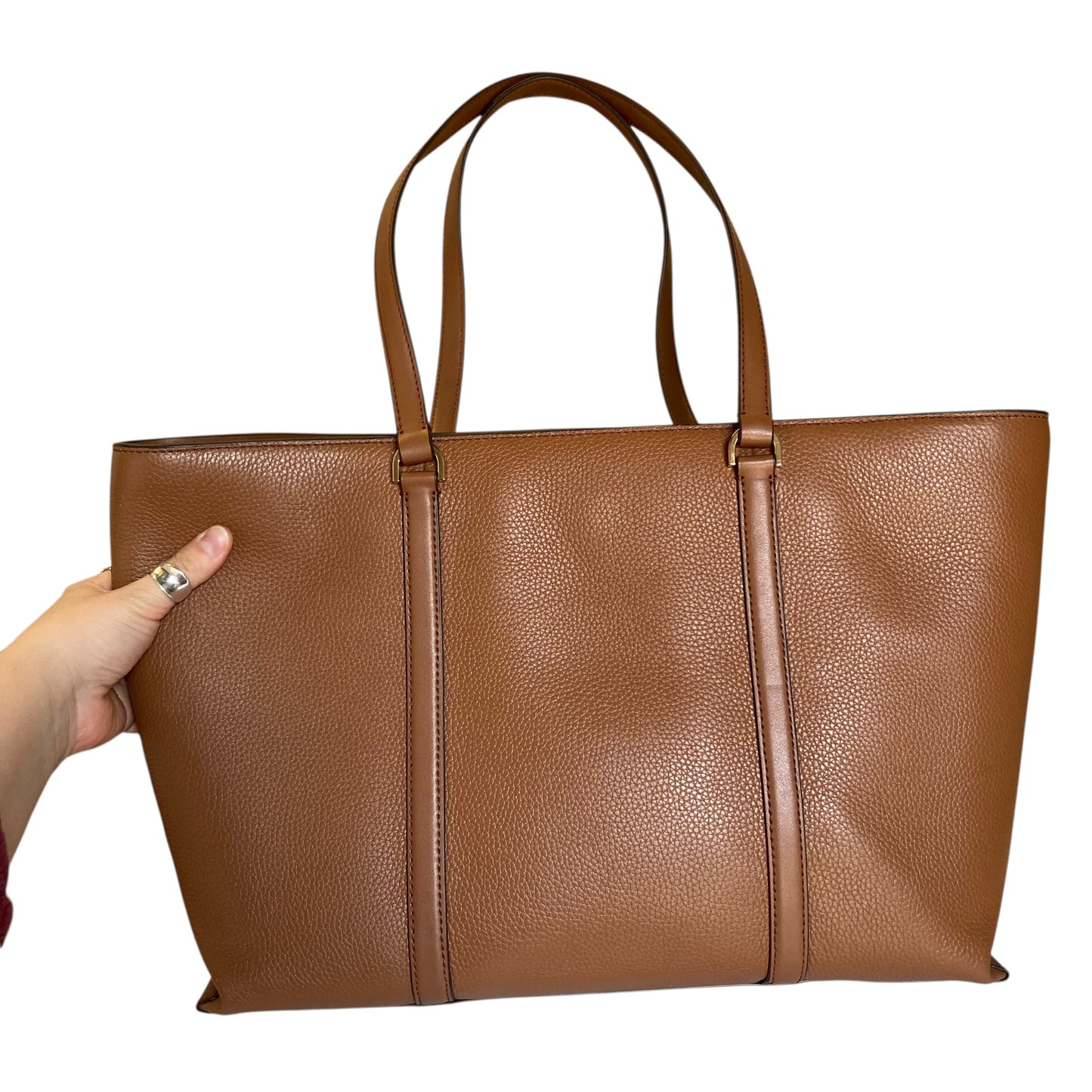 Handbag Designer By Michael Kors In Brown, Size:Large