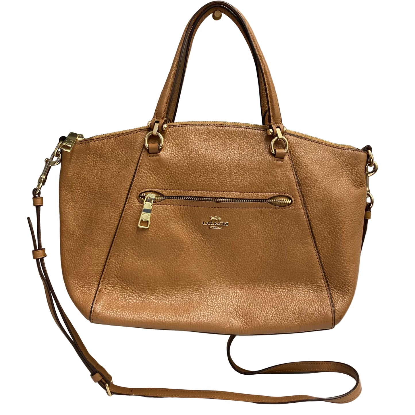 Handbag Designer By Coach In Brown, Size:Medium