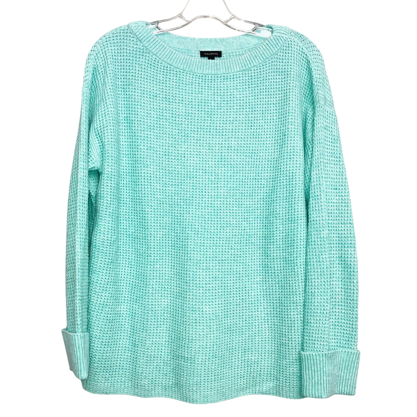 Sweater By Talbots In Aqua, Size:S