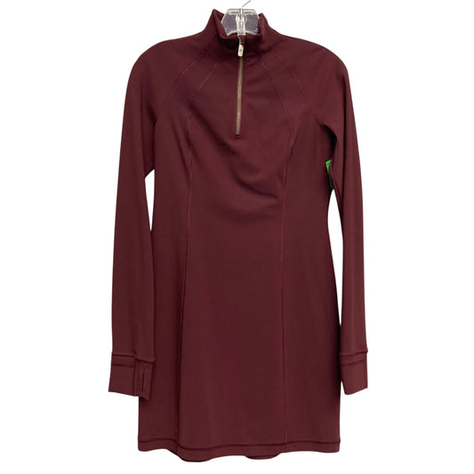 Athletic Dress By Lululemon In Maroon, Size:Xs