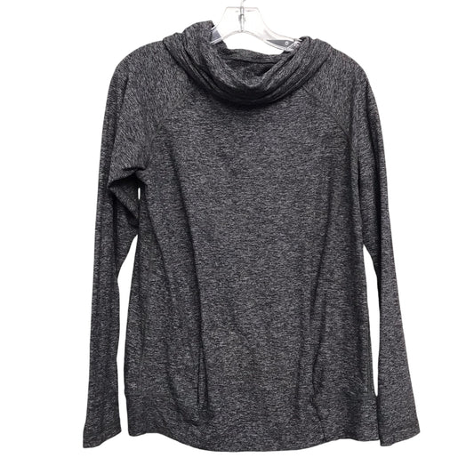 Athletic Top Ls Collar By Lululemon In Grey, Size:M