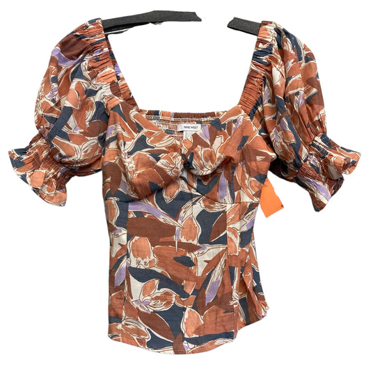 Top Ss By Nine West In Grey & Orange, Size:Xs