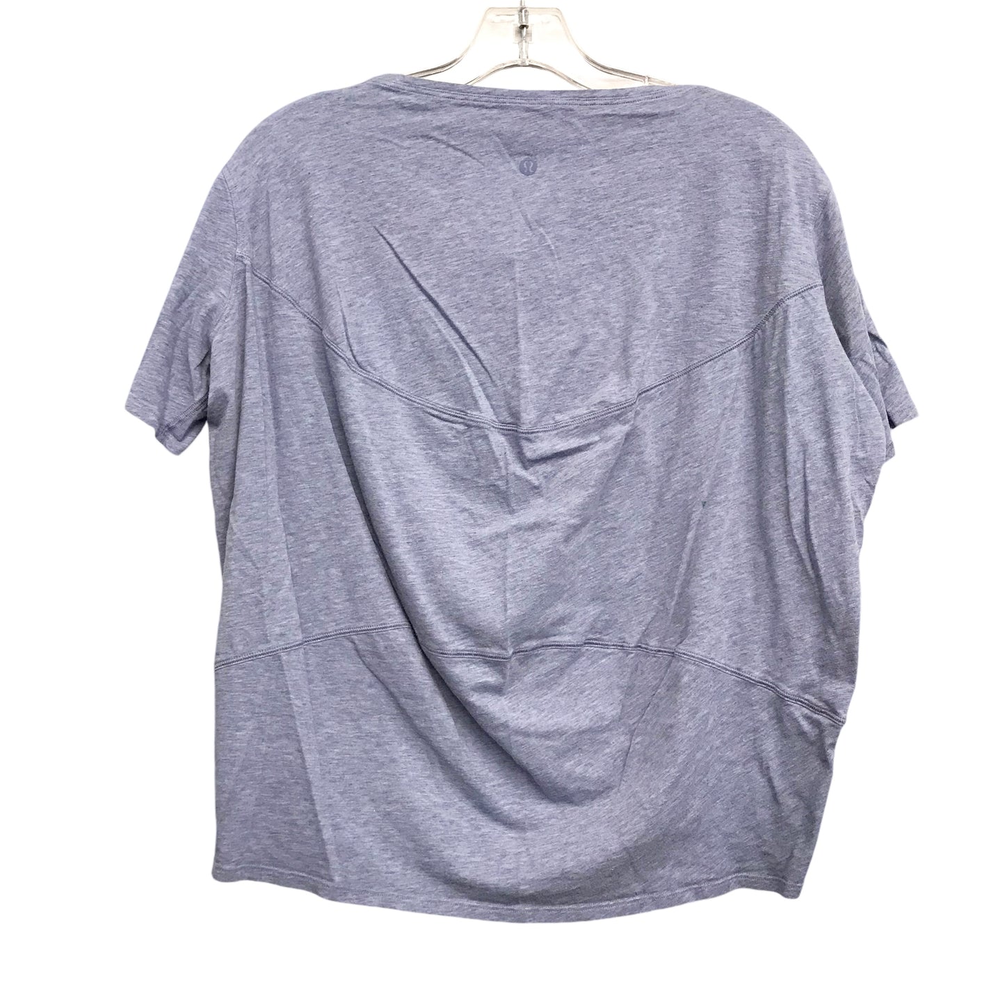 Athletic Top Ss By Lululemon In Blue, Size:S