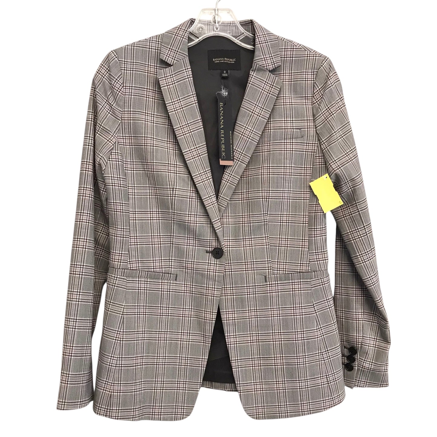 Blazer By Banana Republic In Plaid Pattern, Size:Xs