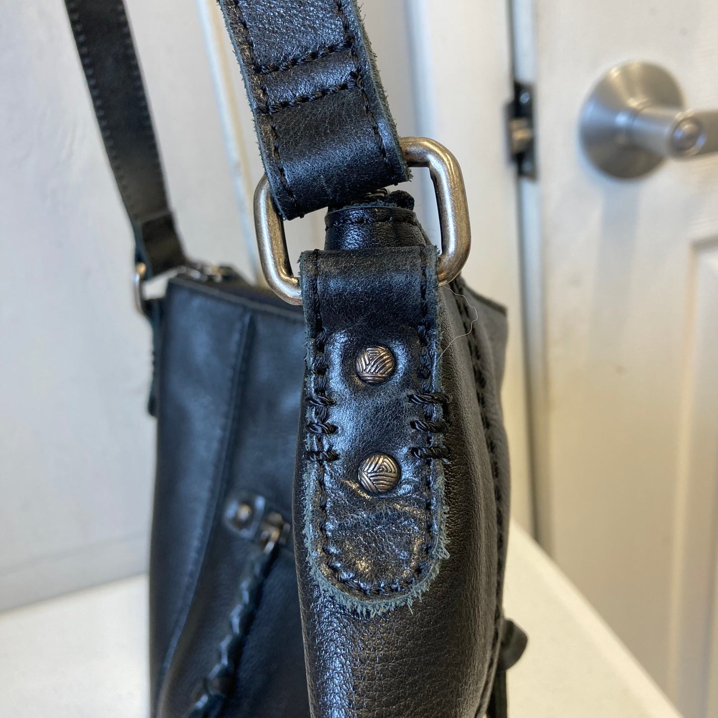 Crossbody Leather By The Sak In Black, Size:Medium