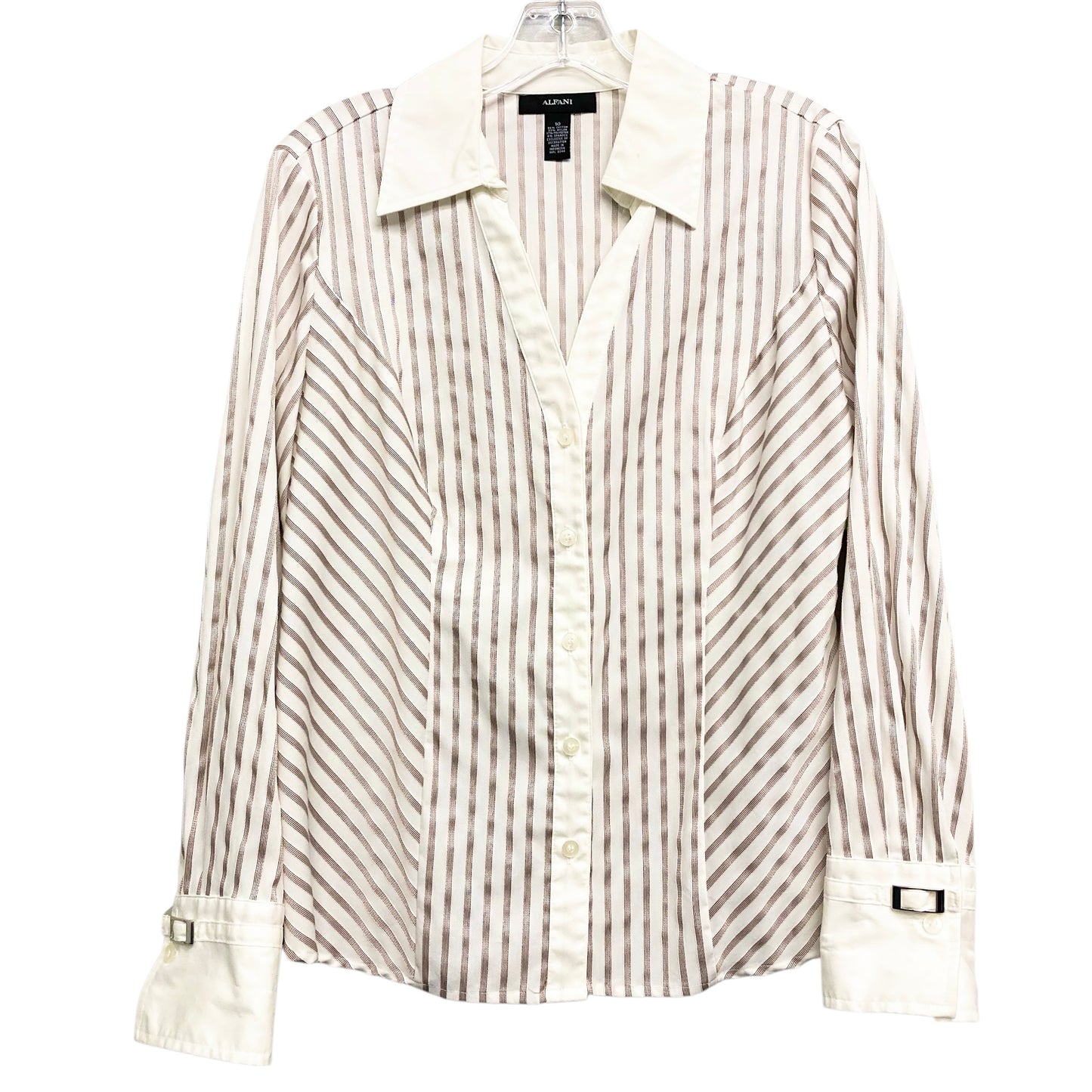Top Ls By Alfani In Brown & White, Size:M