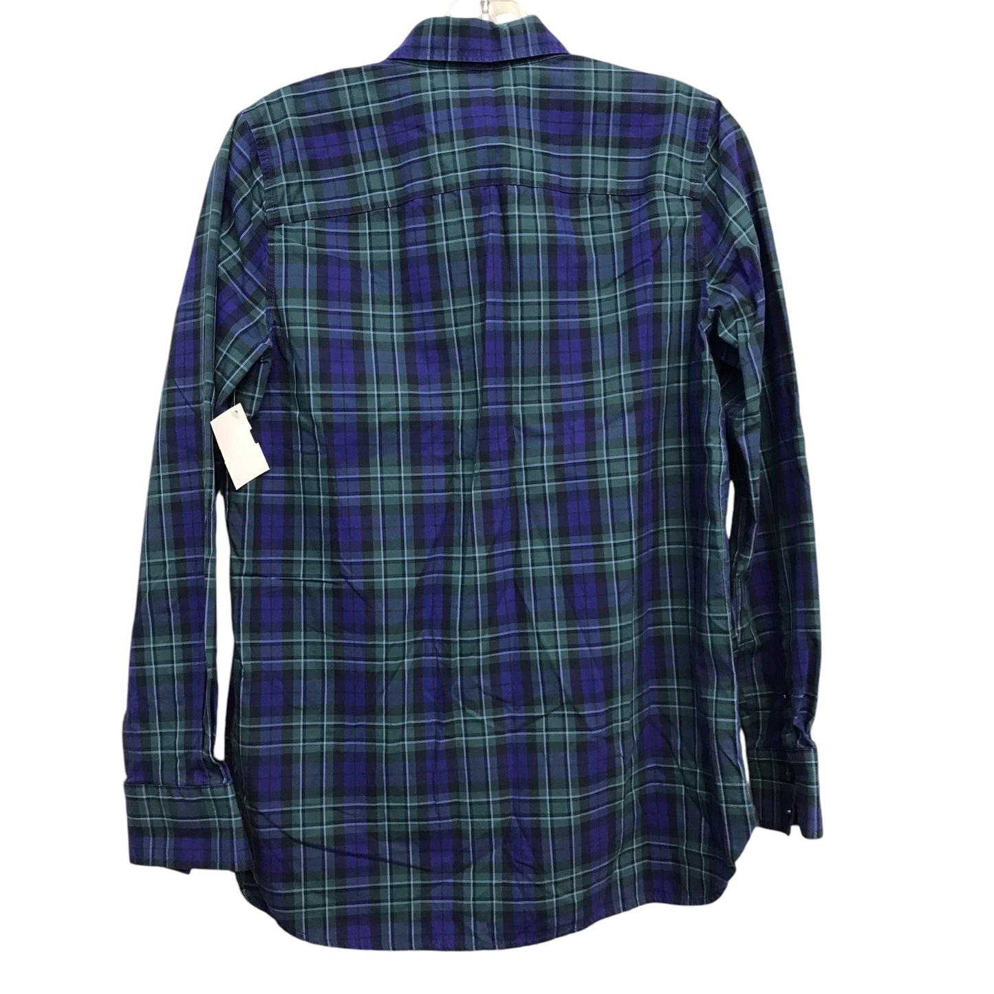 Top Ls By Lands End In Plaid Pattern, Size:M