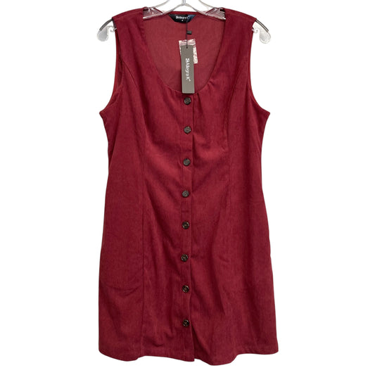 Dress Casual Short By Allegra K In Red, Size:M