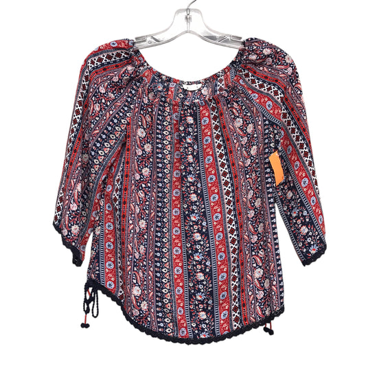 Top Ls By Westport In Blue Red & White, Size:Xs