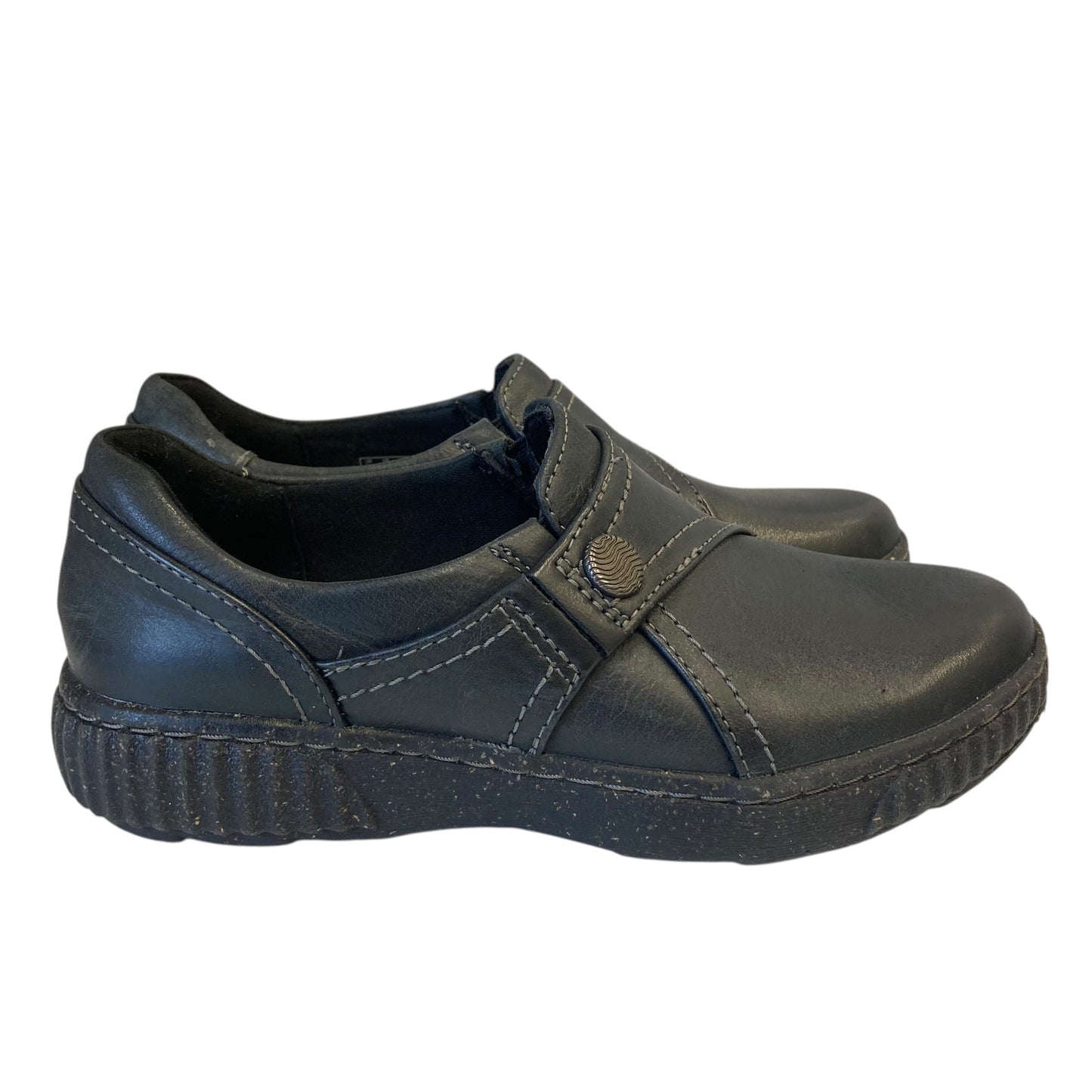 Shoes Flats By Clarks In Black, Size:5