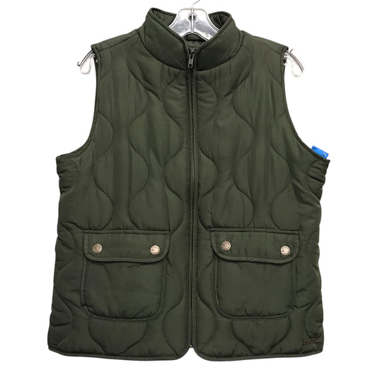 Vest Puffer & Quilted By Natural Reflections In Green, Size:M